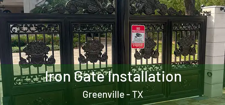 Iron Gate Installation Greenville - TX